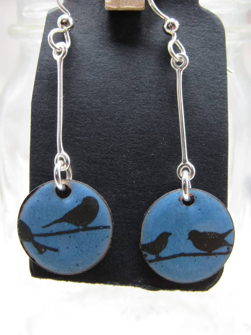 Vogel Auf Einem Drahtohrringe von GiftHorst