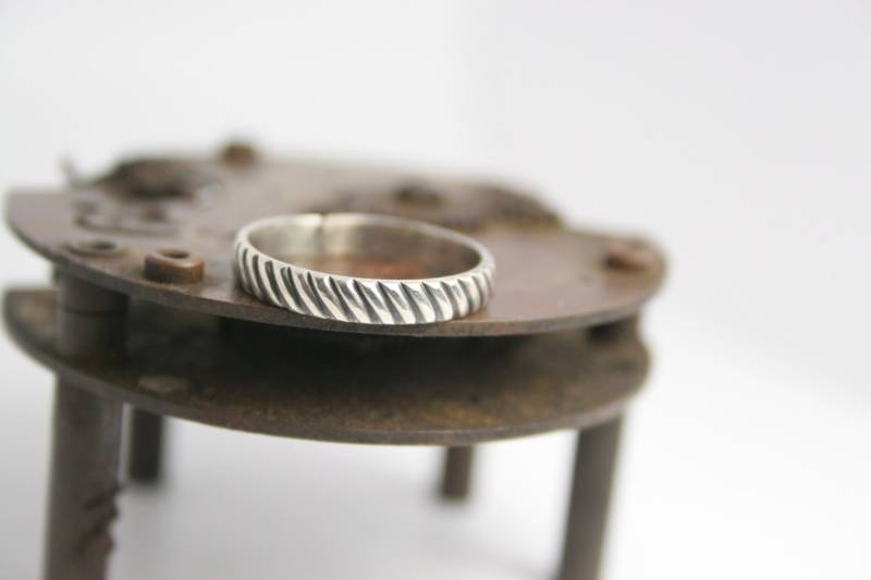 stapelbar - Silberring Hochzeitsband Sie Design von GiftHorst