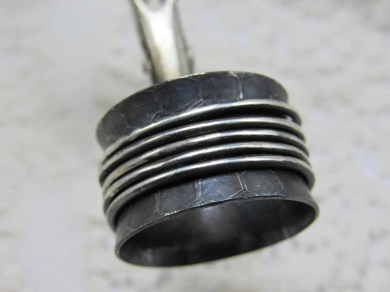 sterling Silber Spinner Ring - Handgemacht Funky sterling Silber Spinner Ring - Handgemacht Funky von GiftHorst