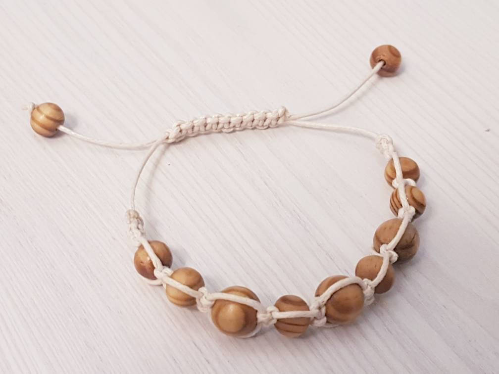 Armband, Persönliche Holz Armbänder, Personalisierte Shambala, Geschenk, Armbänder Namen, Personalisieren Shambala von GiftIdeaBoutique