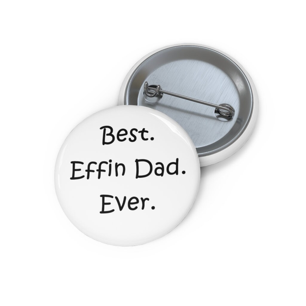 Beste Effin Dad Anstecknadel, Beste Button-Set, Hut Pin, Emaille Pins, Anstecknadeln, Lustige Pin von GiftIdeasHere