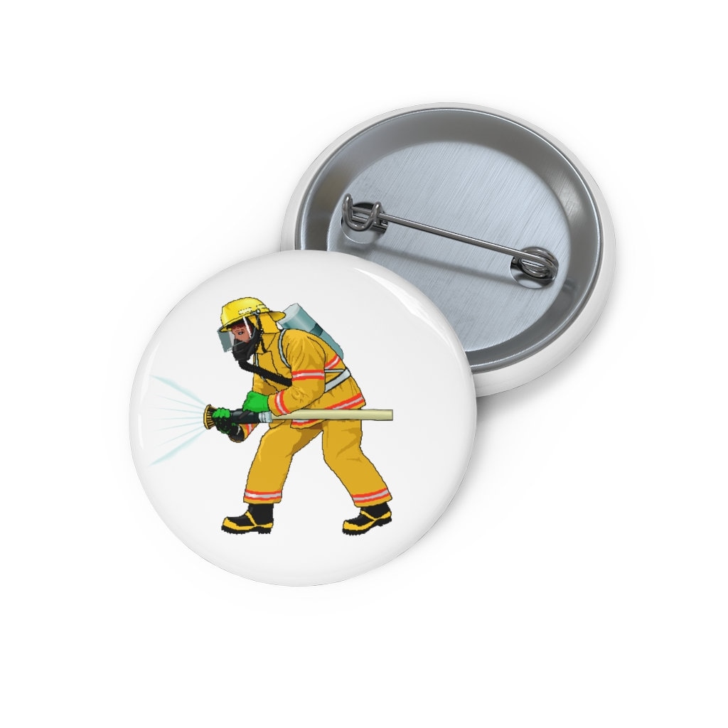 Feuerwehrmann Pin, Button, Button-Set, Anstecknadel, Hut Emaille Pins, Anstecknadeln, Lustige Pin von GiftIdeasHere