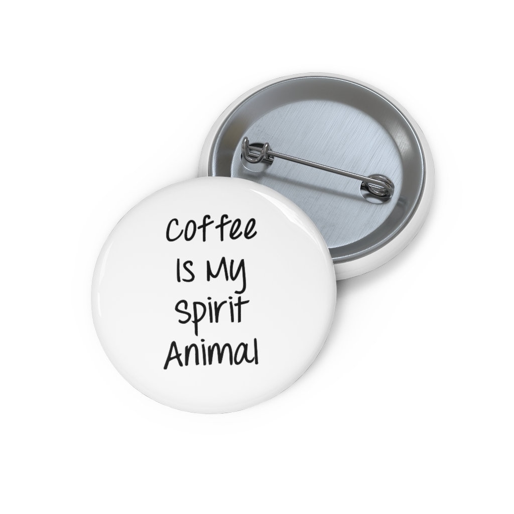 Kaffee Ist Mein Geist Tier Anstecknadel, Button Set, Hut Pin, Emaille Pins, Anstecknadeln, Lustige Pin von GiftIdeasHere