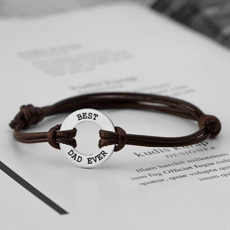 Personalisierte Neue Vater Geschenk, Maßgeschneiderte Geschenk Für Papa, Papa Besten Aller Zeiten Armband, Weihnachtsgeschenk Von Tochter von GiftStable