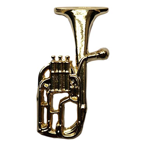 Gifticuffs Polished Tenor Horn/Baritone Gold-Plated pin Badge von Gifticuffs
