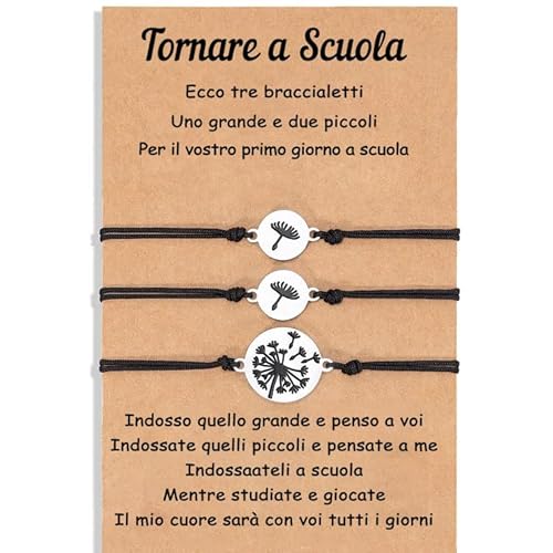 Giftider Mutter Tochter Armband Sohn Set Armbänder Geschenk zum Schulanfang Geschenk Geschenke für Mama Geburtstagsgeschenke Muttertag Freundschaftsschmuck Schmuck für Mädchen Mama (C-3PCS-Löwenzahn) von Giftider