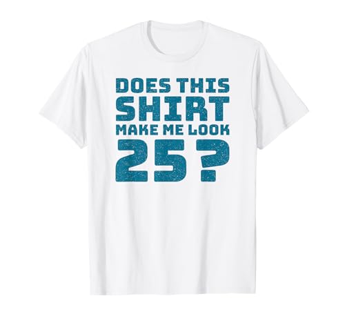 25th Birthday Vintage Decorations Men Gag Funny 25 Birthday T-Shirt von Gifts Birthday Ideas Co.