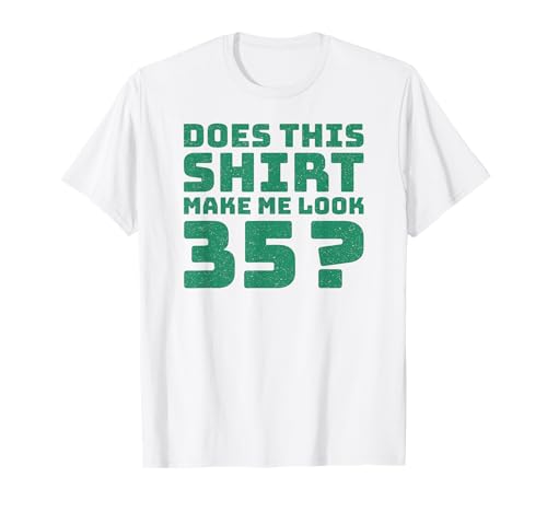 35th Birthday Vintage Decorations Men Gag Funny 35 Birthday T-Shirt von Gifts Birthday Ideas Co.
