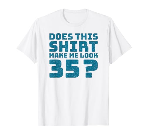 35th Birthday Vintage Decorations Men Gag Funny 35 Birthday T-Shirt von Gifts Birthday Ideas Co.