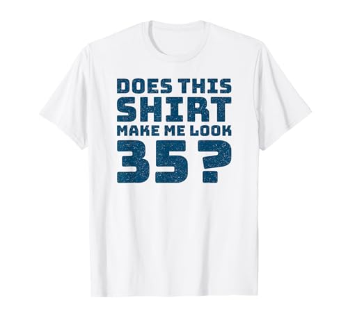 35th Birthday Vintage Decorations Men Gag Funny 35 Birthday T-Shirt von Gifts Birthday Ideas Co.