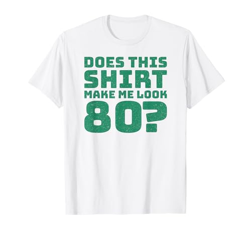 80th Birthday Vintage Decorations Men Gag Funny 80 Birthday T-Shirt von Gifts Birthday Ideas Co.