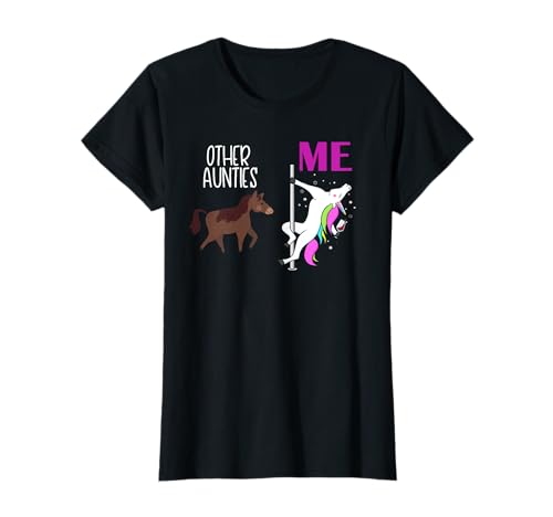 Gifts For Aunties Crea8tive Damen T-Shirt Schwarz X-Small Kurzarm Einhörner Tante 2020 von Gifts For Aunties Crea8tive