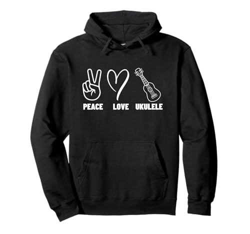 Ukulelist Peace Love Ukulele Stolz Männer Frauen Ukulele Spieler Pullover Hoodie Ukulelist Peace Love Ukulele Stolz Männer Frauen Ukulele Spieler Pullover Hoodie von Gifts For Baritone Ukulele Players