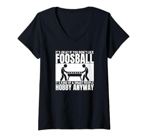 Damen Foosball Is For Smart People Lustiger Foosball T-Shirt mit V-Ausschnitt Damen Foosball Is For Smart People Lustiger Foosball T-Shirt mit V-Ausschnitt von Gifts For Foosball Player