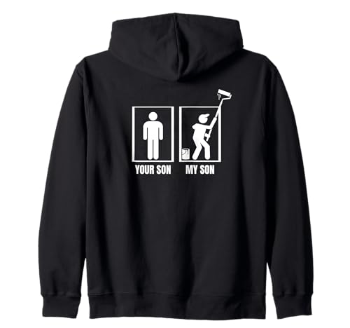 Hausmaler Dein Sohn Mein Sohn Papa Mama Lustiger Maler Kapuzenjacke von Gifts For Painters Men