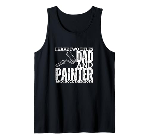 Maler und Vater, stolze Männer, lustiger Maler Tank Top von Gifts For Painters Men