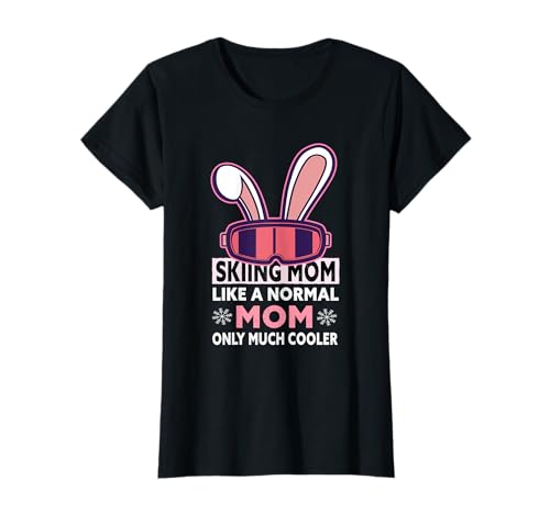 Skiing Mom – Schneesport lustig Mama Skifahren T-Shirt von Gifts For Skiers