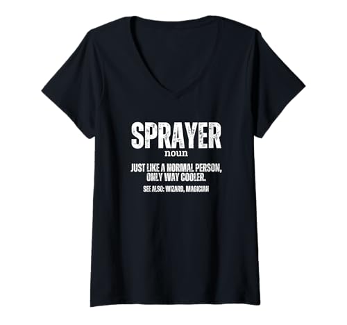 Damen Sprayer Definition Stolzer lustiger Graffiti-Künstler T-Shirt mit V-Ausschnitt Damen Sprayer Definition Stolzer lustiger Graffiti-Künstler T-Shirt mit V-Ausschnitt von Gifts For Sprayer And Graffiti Artists