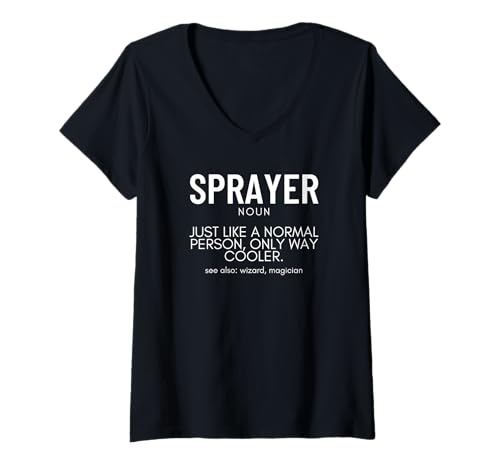 Damen Sprayer Definition Stolzer lustiger Graffiti-Künstler T-Shirt mit V-Ausschnitt Damen Sprayer Definition Stolzer lustiger Graffiti-Künstler T-Shirt mit V-Ausschnitt von Gifts For Sprayer And Graffiti Artists