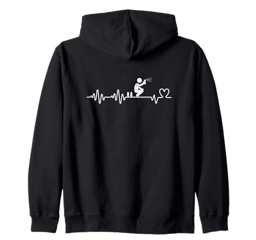 Lustiges Sprühgerät für Herren und Damen von Graffiti Artist Heartbeat Kapuzenjacke von Gifts For Sprayer And Graffiti Artists