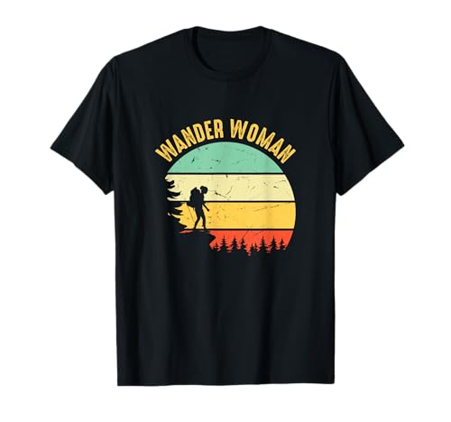 Wander Woman Vintage-Design einer Backpacker-Forscherin T-Shirt Wander Woman Vintage-Design einer Backpacker-Forscherin T-Shirt von Gifts For Women Who Love Travel And The Outdoors