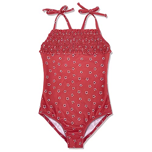 Badeanzug Mädchen Sommer Schwimmen Einteiler Bikini Sport Bademode Mädchen Hawaiian Schwimmanzug UV Schutz Blickdicht Chlorresistent Anti Pilling mit, Rosa 10T,9-10 Jahre von Gifts Treat