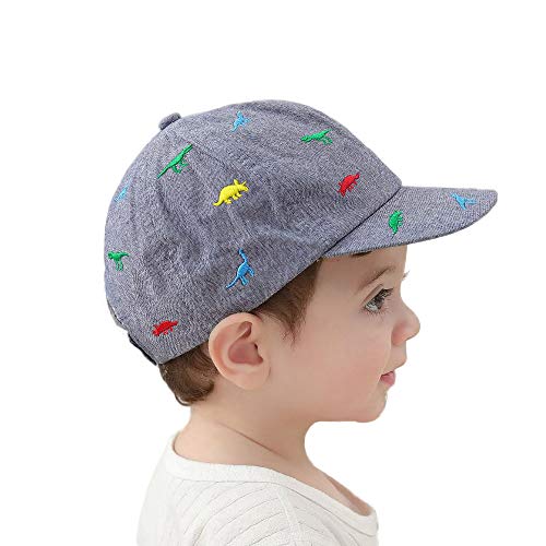 Gifts Treat Kinder Baseball Cap Jungen Basecap Kinder Sonnenhut Hüte Mädchen Sommer Snapback Caps Tier Design Mützen, DinoEm1 Gr. 52 cm/4-6 Jahre von Gifts Treat