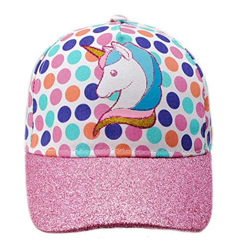 Gifts Treat Mädchen Baseball Cap Hut Kinder Frühling Sommer Sonnenhüte Strandhüte (Punkte Einhorn, 54cm) von Gifts Treat