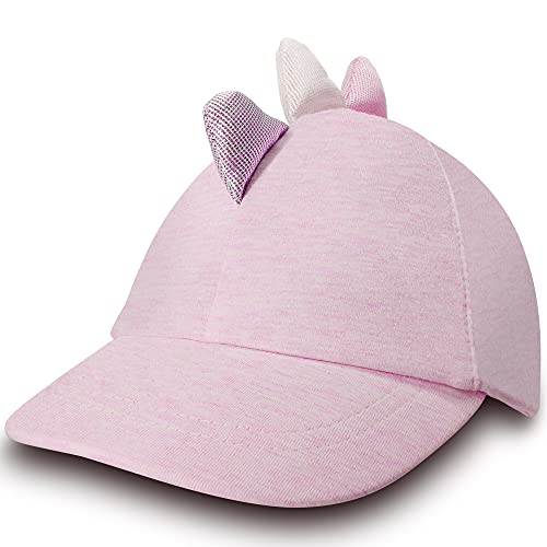 Gifts Treat Mädchen Baseball Cap Hut Kinder Frühling Sommer Sonnenhüte Strandhüte (Rosa Dino, 52cm-3-6 Jahre) von Gifts Treat