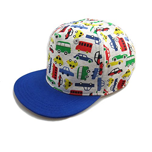 Gifts Treat Kinder Baseball Cap Jungen Basecap Kinder Sonnenhut Hüte Mädchen Sommer Snapback Caps Tier Design Mützen,Buntes Auto 54CM/6-8 Jahre von Gifts Treat