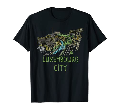 Luxemburg Stadt Luxemburg Souvenir Geschenk für Männer Frauen T-Shirt von Gifts and Souvenirs for Luxembourgers