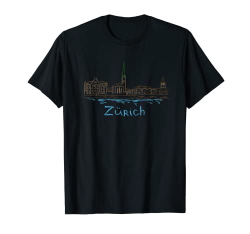 Zürich City Schweiz Souvenir Geschenk für Männer Frauen T-Shirt von Gifts and Souvenirs for Swiss