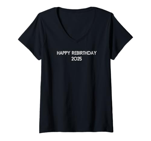 Damen Happy Rebirthday Knochenmarktransplantation - Tops & Accessoires T-Shirt mit V-Ausschnitt Damen Happy Rebirthday Knochenmarktransplantation - Tops & Accessoires T-Shirt mit V-Ausschnitt von Gifts by Aurora Design - 2025 Happy Rebirthday