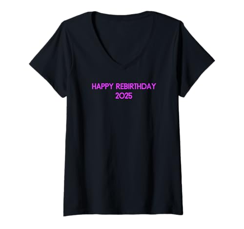 Damen Happy Knochenmarktransplantation 2025 | Tops, T-Shirts & Accessoires T-Shirt mit V-Ausschnitt Damen Happy Knochenmarktransplantation 2025 | Tops, T-Shirts & Accessoires T-Shirt mit V-Ausschnitt von Gifts by Aurora Design - 2025 Rebirthday Pinks