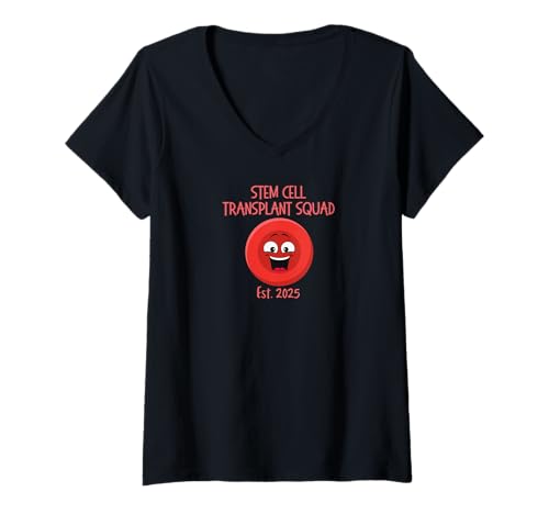 Damen Stem Cell Transplant Squad 2025 - Tops, T-Shirts & Zubehör T-Shirt mit V-Ausschnitt Damen Stem Cell Transplant Squad 2025 - Tops, T-Shirts & Zubehör T-Shirt mit V-Ausschnitt von Gifts by Aurora Design - Medical Squad 2025