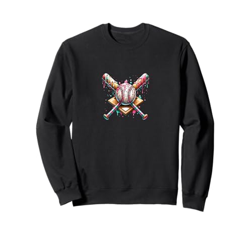 Softball Baseball Frauen Baseball Schläger Baseball Ball Sweatshirt Softball Baseball Frauen Baseball Schläger Baseball Ball Sweatshirt von Gifts for Baseball Lovers