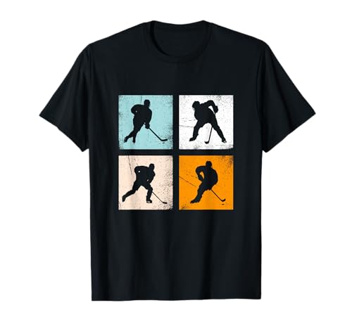 Retro-Eishockey-Skater für Spieler-Fans, Herren, Damen und Kinder T-Shirt Retro-Eishockey-Skater für Spieler-Fans, Herren, Damen und Kinder T-Shirt von Gifts & Apparel for Ice Hockey Player Coaches Fans