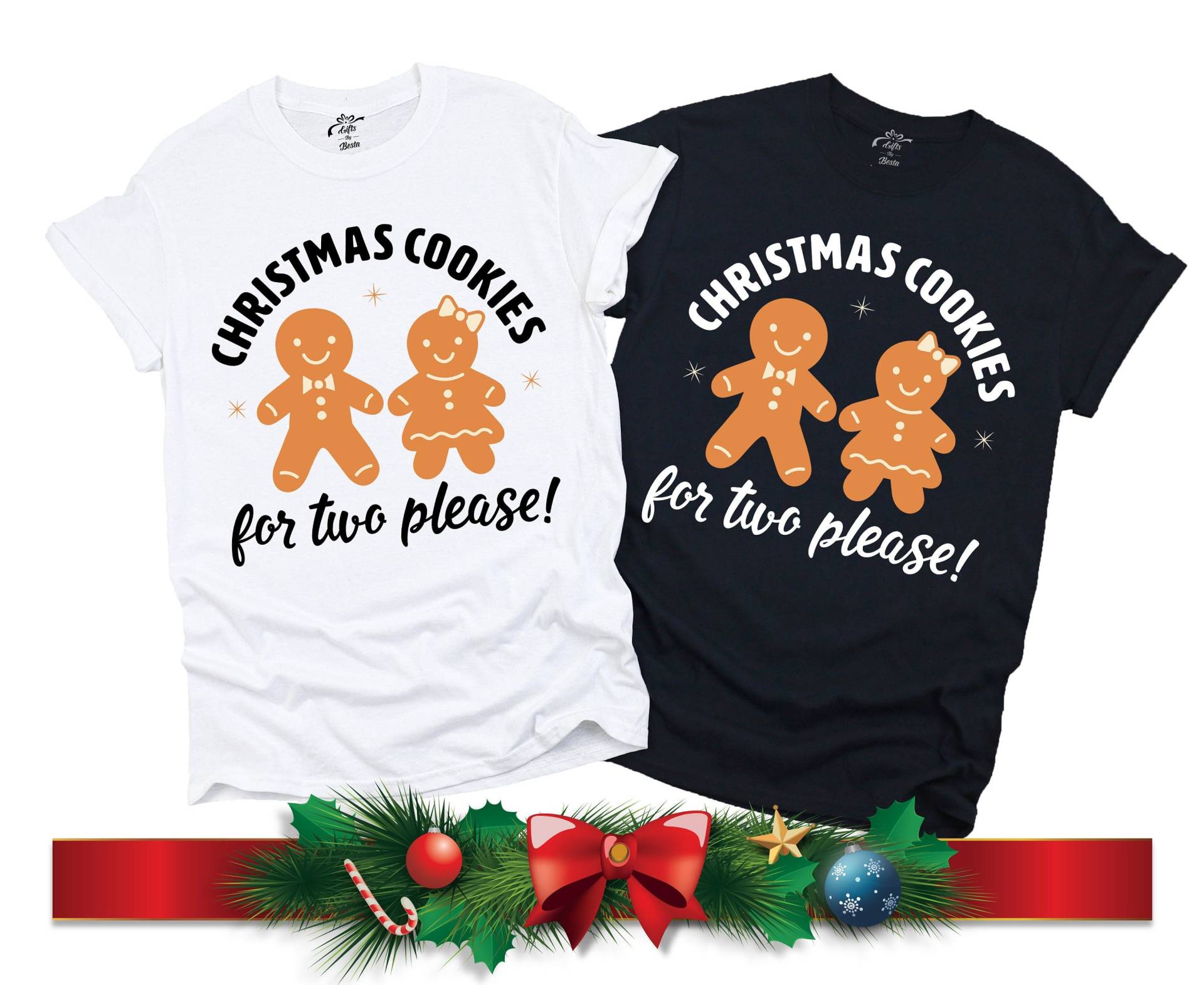 Weihnachtsplätzchen Für Zwei Hemd, Weihnachten Schwangerschaft Ankündigung, Umstandsshirt, Lustige von GiftsByBesta