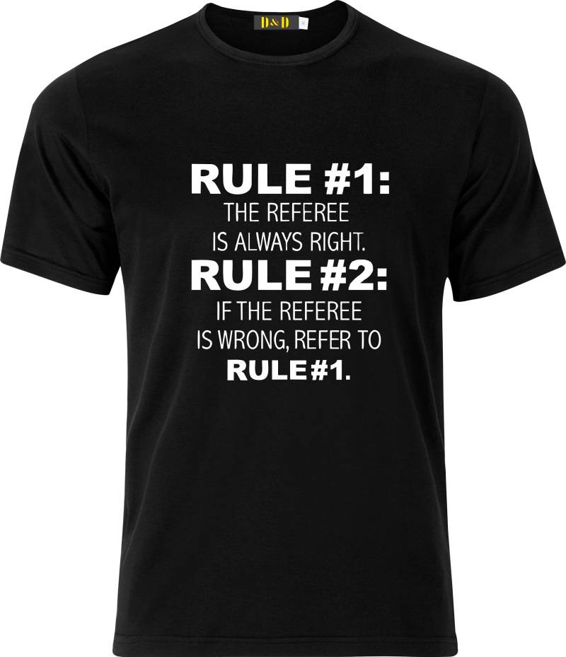 Football Referee Rules Lustiges Humor Erwachsene Baumwolle T-Shirt von GiftsByDebbieDesigns