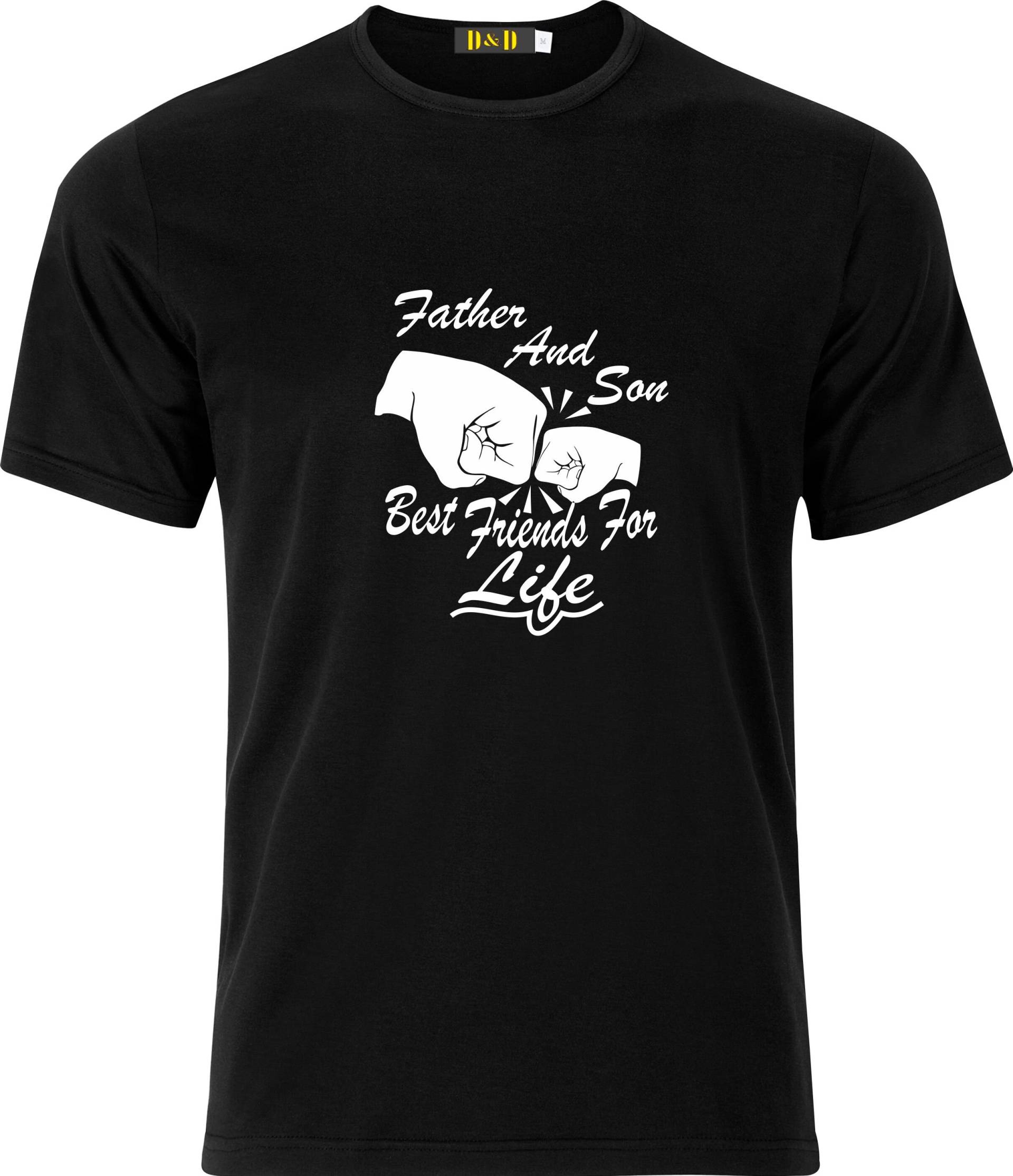 Vater Und Sohn Beste Freunde Fürs Leben Lustiger Humor Vatertag Baumwolle T-Shirt von GiftsByDebbieDesigns