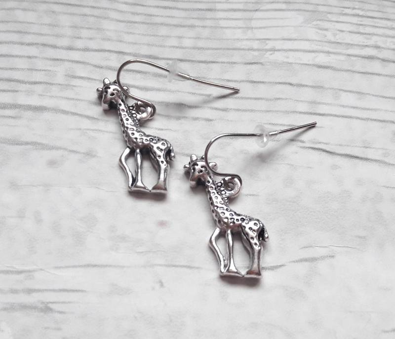 Giraffe Ohrringe, Safari Zoo Schmuck, Schmuck Für Kinder, Tierliebhaber Geschenk, Afrika Wildtier Ohrringe von GiftsByMe2014