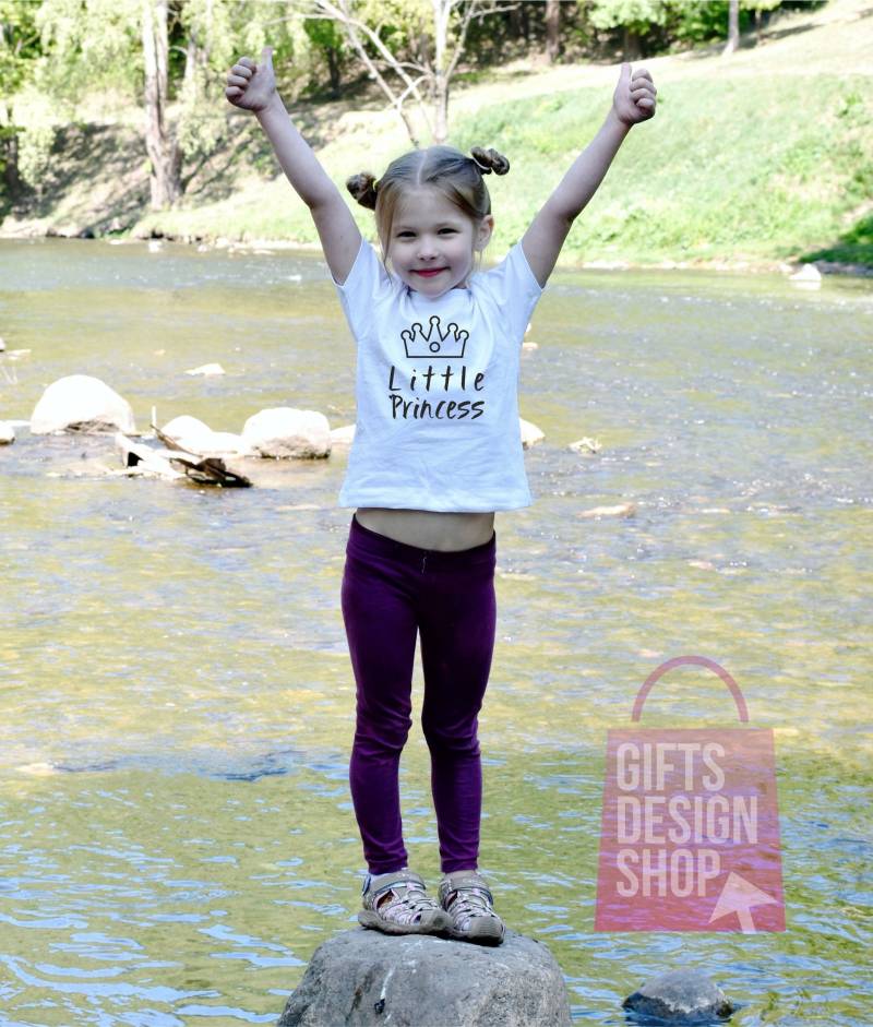 Little Princess Shirt Mädchen Baumwoll T-Shirt, Geburtstag Geschenk von GiftsDesignShop