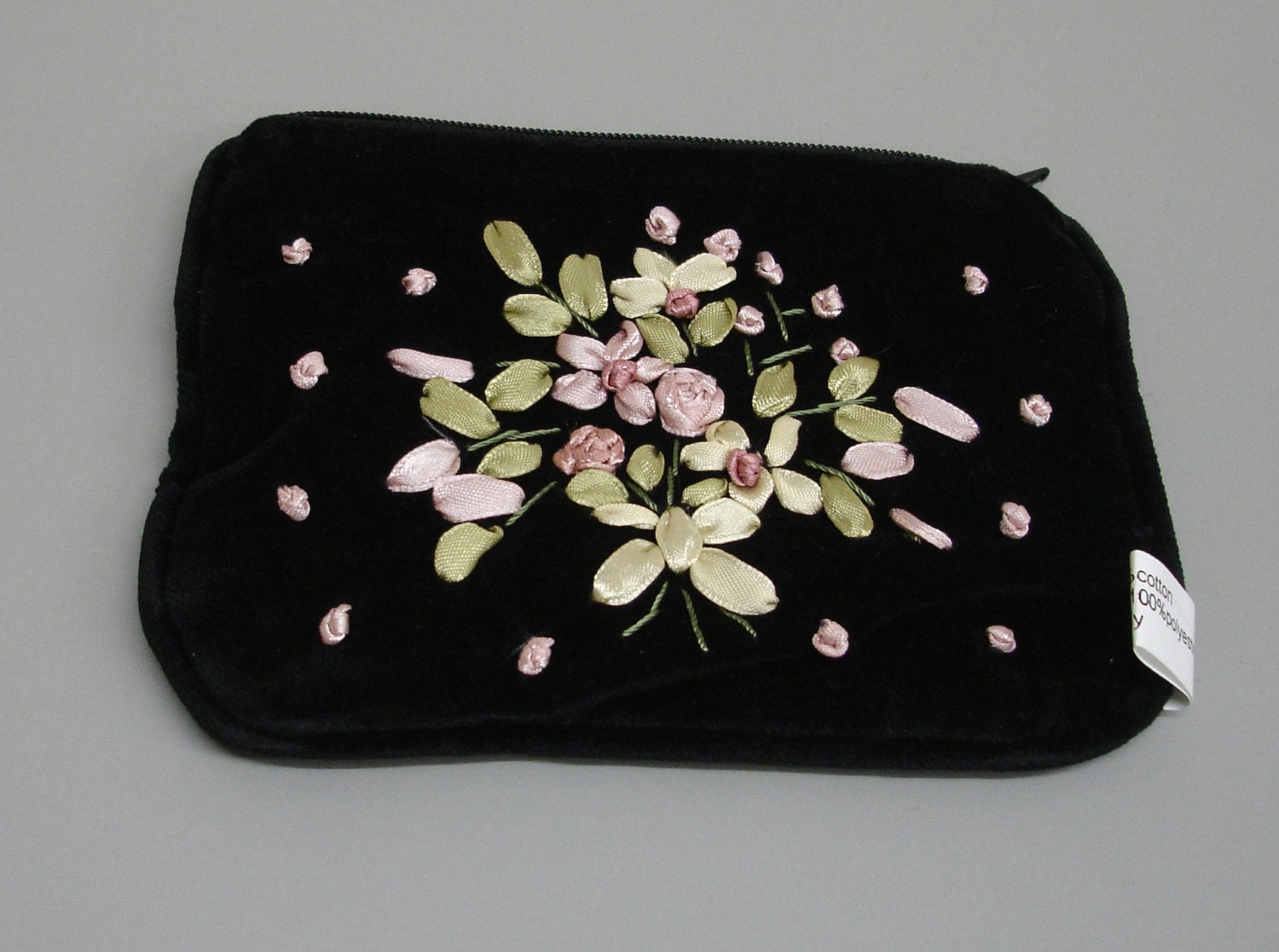 Neue Schwarze Samt Hand Bestickt Geldbörse Kreditkartenbeutel Band Dekoration Baumwolle Gefüttert Reißverschluss Schmetterling Rp20 Neue Schwarze Samt Hand Bestickt Geldbörse Kreditkartenbeutel Band Dekoration Baumwolle Gefüttert Reißverschluss Schmetterling Rp20 von GiftsScotland