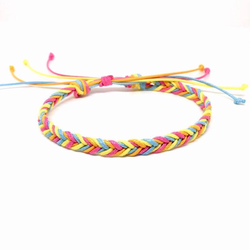 Geflochtenes Armband Anklet Bunt Mädchen Frauen Unisex von GiftsandKnots