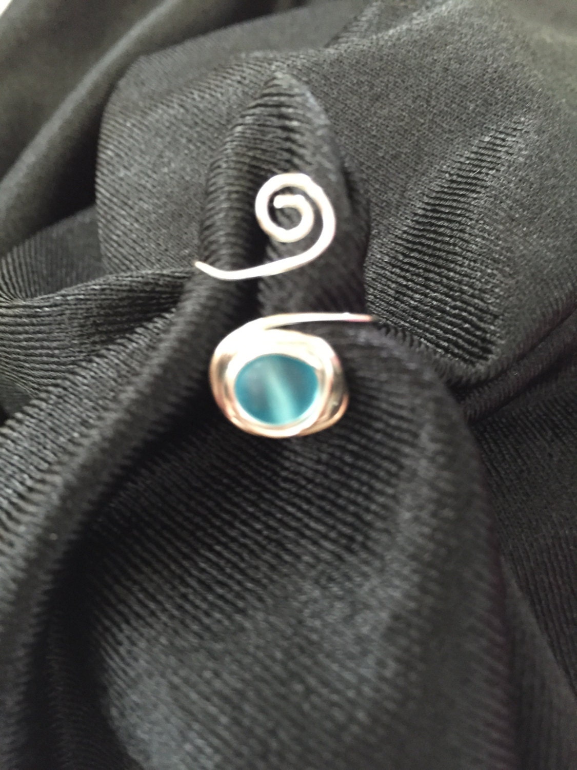 Blaue Seeglas Einstellbar Silber Oder Gold Draht Ring Blaue Seeglas Einstellbar Silber Oder Gold Draht Ring von GiftsbyKarenM