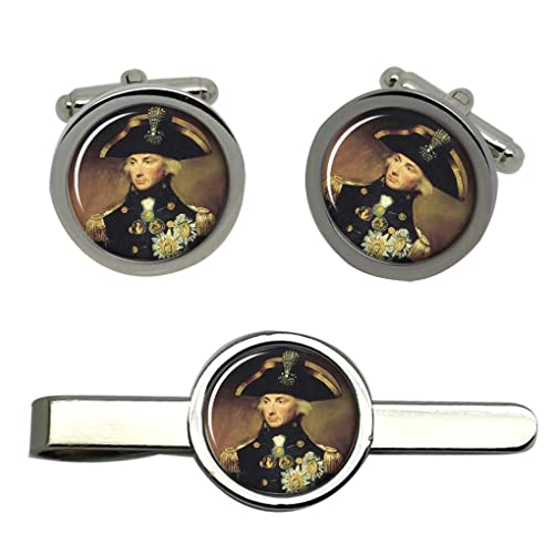 Giftshop UK Admiral Lord Nelson Manschettenknöpfe und Krawatte Clip Set von Giftshop UK