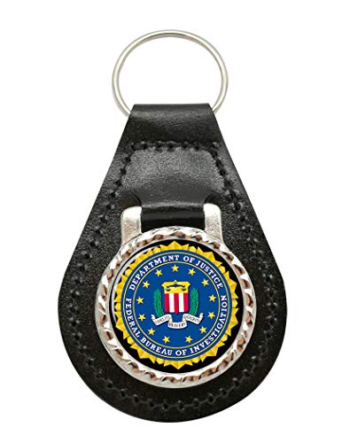 Giftshop UK FBI Leder Schlsselanhnger - Birne, Silber, Schwarz, Metallisch - Rettungsdienst Wappen - Klassisch - Erwachsene Mnner Giftshop UK FBI Leder Schlsselanhnger - Birne, Silber, Schwarz, Metallisch - Rettungsdienst Wappen - Klassisch - Erwachsene Mnner von Giftshop UK