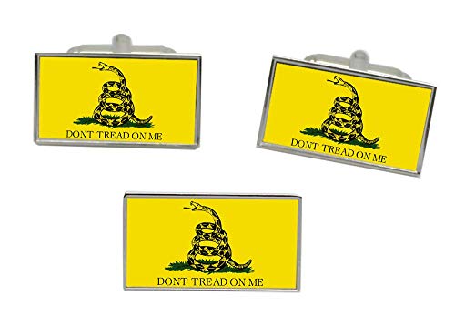 Giftshop UK Gadsden Flagge Manschettenknöpfe Und Krawattennadel Set von Giftshop UK