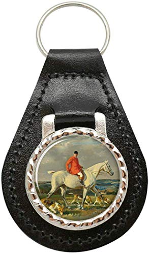 Giftshop UK Grau Pferd Und Hunde Leder Schlüsselanhänger Giftshop UK Grau Pferd Und Hunde Leder Schlüsselanhänger von Giftshop UK