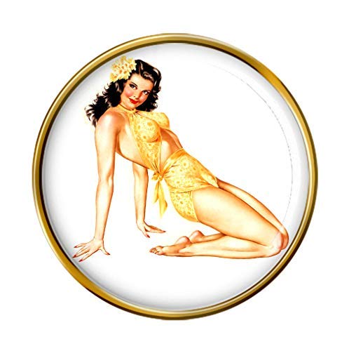 Giftshop UK Hawaii Pin-Up Mädchen Anstecker von Giftshop UK